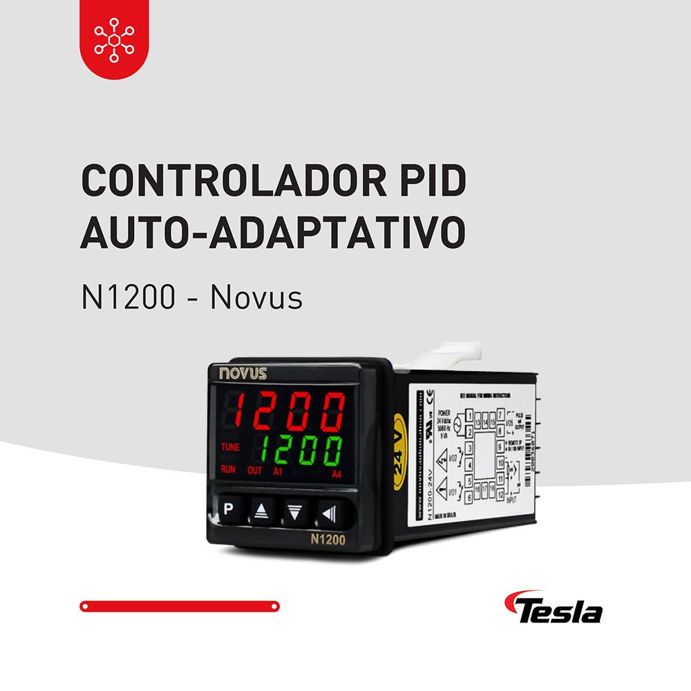 CONTROLADOR PID AUTO-ADAPTATIVO – N1200 – Novus